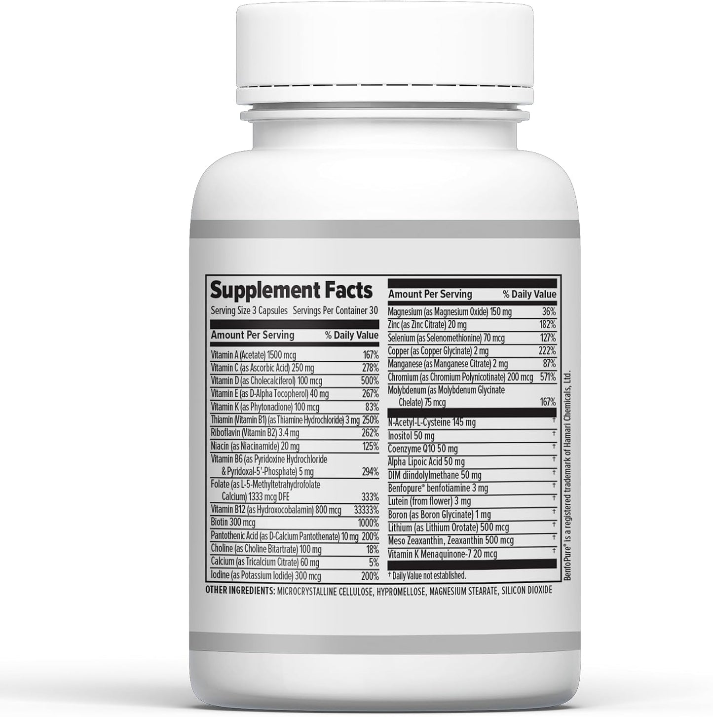 10X Health Optimize Methylated Multivitamin for Men and Women - 90 Capsules