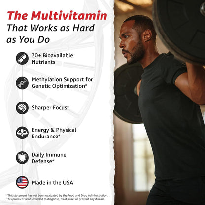 10X Health Optimize Methylated Multivitamin for Men and Women - 90 Capsules